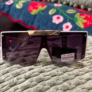 True Religion Black and Gold Sunglasses